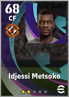 Idjessi Metsoko eFootball 2026 player card, 68 OVR CF