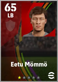 Eetu Mommo eFootball 2026 player card — 65 OVR LB