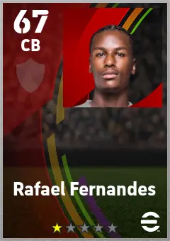 Rafael Fernandes eFootball 2026 player card — 67 OVR CB