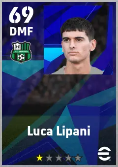 Luca Lipani eFootball 2026 player card — 69 OVR DMF