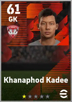 Khanaphod Kadee eFootball 2026 player card — 61 OVR GK