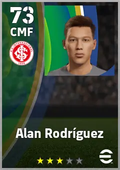 Alan Rodriguez eFootball 2026 player card — 73 OVR CMF