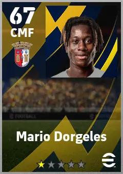 Mario Dorgeles eFootball 2026 player card — 67 OVR CMF