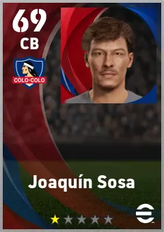 Joaquin Sosa eFootball 2026 player card — 69 OVR CB