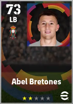 Abel Bretones eFootball 2026 player card — 73 OVR LB