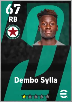 Dembo Sylla eFootball 2026 player card — 67 OVR RB