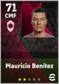 Mauricio Benitez eFootball 2026 player card — 71 OVR CMF