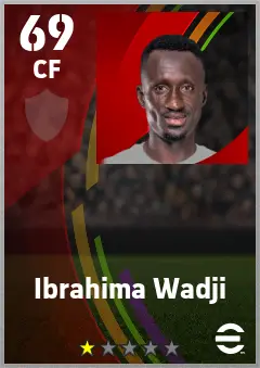 Ibrahima Wadji eFootball 2026 player card — 69 OVR CF