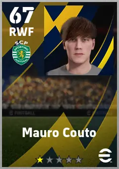 Mauro Couto eFootball 2026 player card — 67 OVR RWF