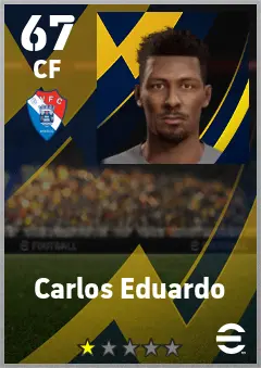 Carlos Eduardo eFootball 2026 player card — 67 OVR CF