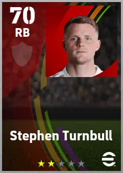 Stephen Turnbull eFootball 2026 player card — 70 OVR RB