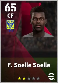 F. Soelle Soelle eFootball 2026 player card, 65 OVR CF
