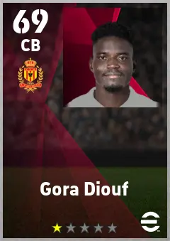 Gora Diouf eFootball 2026 player card — 69 OVR CB