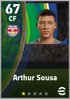 Arthur Sousa eFootball 2026 player card — 67 OVR CF