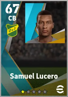 Samuel Lucero eFootball 2026 player card — 67 OVR CB