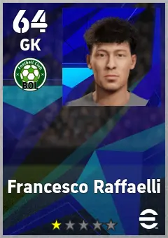 Francesco Raffaelli eFootball 2026 player card, 64 OVR GK