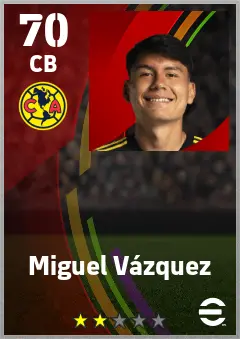 Miguel Vazquez eFootball 2026 player card — 70 OVR CB