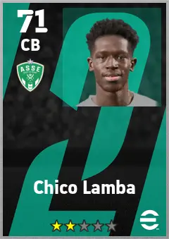 Chico Lamba eFootball 2026 player card — 71 OVR CB