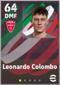 Leonardo Colombo eFootball 2026 player card — 64 OVR DMF