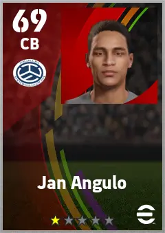 Jan Angulo eFootball 2026 player card — 69 OVR CB
