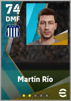 Martin Rio eFootball 2026 player card — 74 OVR DMF