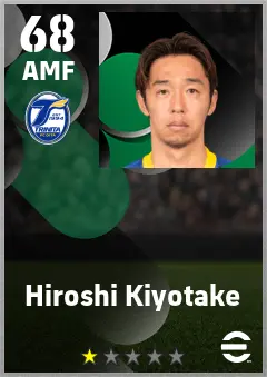 Hiroshi Kiyotake eFootball 2026 player card — 68 OVR AMF