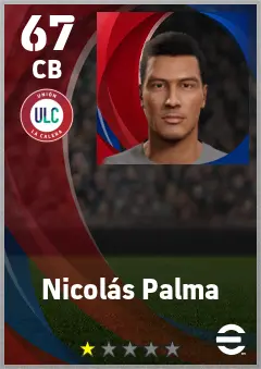 Nicolas Palma eFootball 2026 player card — 67 OVR CB