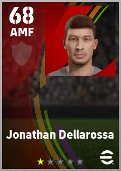 Jonathan Dellarossa eFootball 2026 player card — 68 OVR AMF