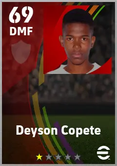 Deyson Copete eFootball 2026 player card — 69 OVR DMF