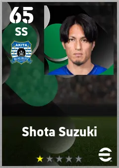 Shota Suzuki eFootball 2026 player card — 65 OVR SS