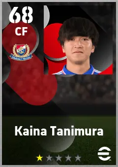 Kaina Tanimura eFootball 2026 player card — 68 OVR CF