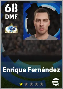 Enrique Fernandez eFootball 2026 player card — 68 OVR DMF