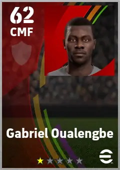 Gabriel Oualengbe eFootball 2026 player card — 62 OVR CMF