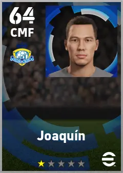 Joaquin eFootball 2026 player card — 64 OVR CMF