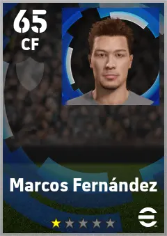 Marcos Fernandez eFootball 2026 player card — 65 OVR CF