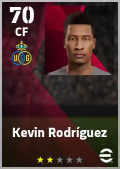 Kevin Rodriguez eFootball 2026 player card — 70 OVR CF