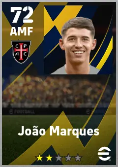 Joao Marques eFootball 2026 player card — 72 OVR AMF
