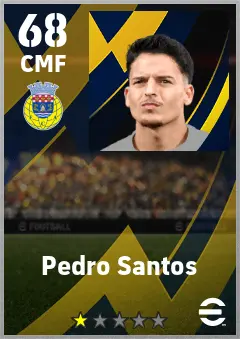Pedro Santos eFootball 2026 player card — 68 OVR CMF