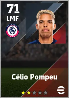 Celio Pompeu eFootball 2026 player card — 71 OVR LMF