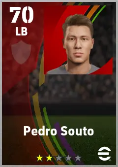 Pedro Souto eFootball 2026 player card — 70 OVR LB