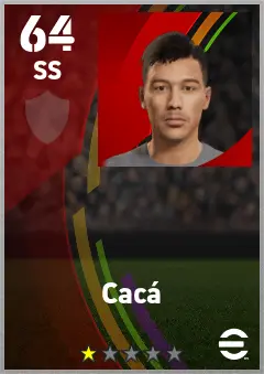 Caca eFootball 2026 player card — 64 OVR SS