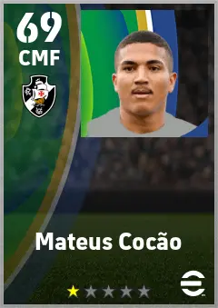Mateus Cocao eFootball 2026 player card — 69 OVR CMF