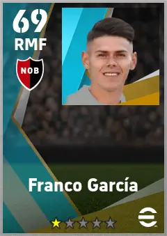 Franco Garcia eFootball 2026 player card — 69 OVR RMF