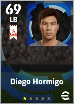 Diego Hormigo eFootball 2026 player card — 69 OVR LB
