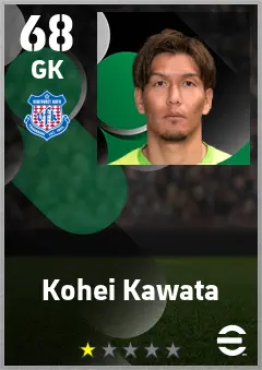 Kohei Kawata eFootball 2026 player card — 68 OVR GK