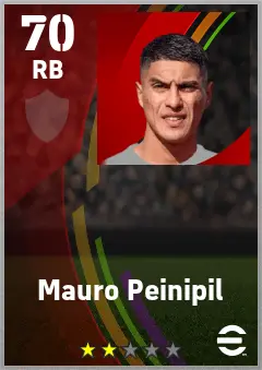 Mauro Peinipil eFootball 2026 player card — 70 OVR RB