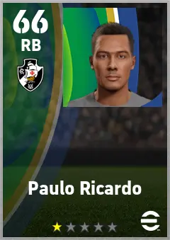 Paulo Ricardo eFootball 2026 player card — 66 OVR RB