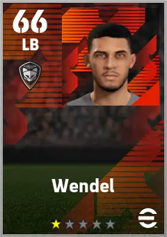 Wendel eFootball 2026 player card — 66 OVR LB