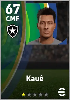 Kaue eFootball 2026 player card — 67 OVR CMF