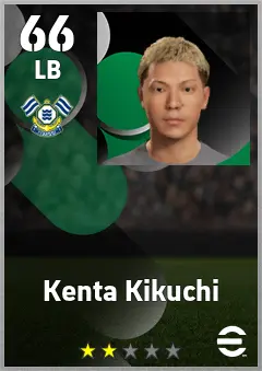 Kenta Kikuchi eFootball 2026 player card, 66 OVR LB